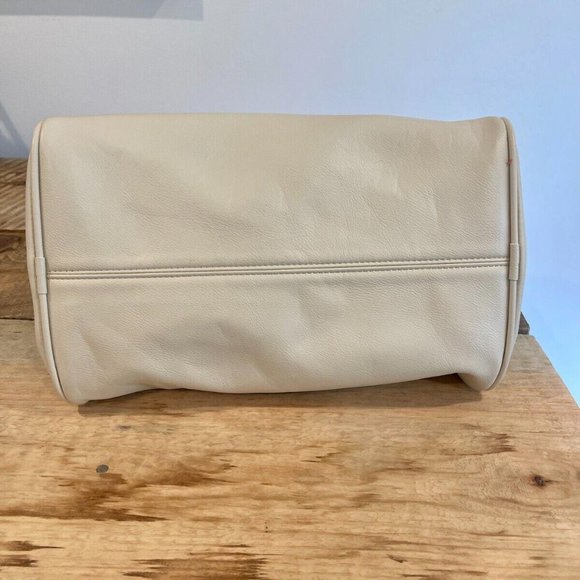 Anthropologie The Hollace Tote Ivory Vegan Leather Tote with inner removable bag - Picture 9 of 12